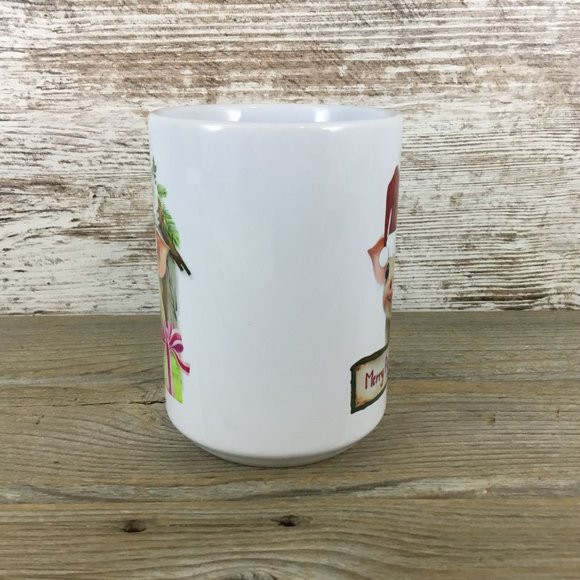 Merry Pigmas Ceramic Coffee Mug - Picture 2 of 4